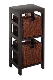 Leo 3pc Shelf and Baskets; One shelf; 2 small Baskets; 2 cartons