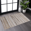 LOOM & LUXE Collection 2X3 Brown /Striped Non-Shedding Living Room Bedroom Dining Home Office Stylish and Stain Resistant Area Rug