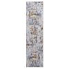 2X8 Ivory/Blue /Abstract Non-Shedding Living Room Bedroom Dining Home Office Stylish and Stain Resistant Area Rug