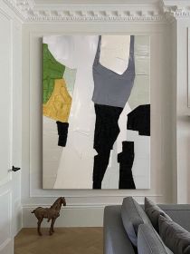 Abstract line modern minimalist living room decoration painting porch aisle decoration painting vertical office abstract paint (size: 60X90cm)