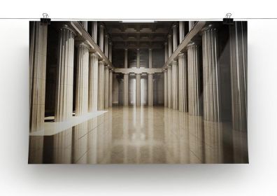 Column interior empty room Canvas Print or Poster (type: Poster Print, size: 3X-Large (40" x 26"))