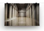 Column interior empty room Canvas Print or Poster